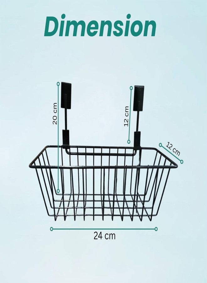 جو هوكد سلة تخزين معدنية معلقة من جو هوكد، منظم لأبواب الخزائن، ألوان متنوعة، متينة، متعددة الاستخدامات، أنيقة، شديدة التحمل، موفرة للمساحة، مصنوعة من معدن قوي، فعالة، صغيرة الحجم، عملية، عصرية - Image 2